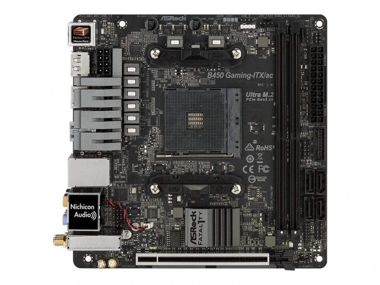ASRock Fatal1ty B450 Gaming-ITX/ac Mini ITX AM4 AMD B450