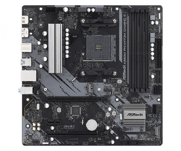 ASRock A520M Phantom Gaming 4 - mATX - A520 - AM4 - Moderkort