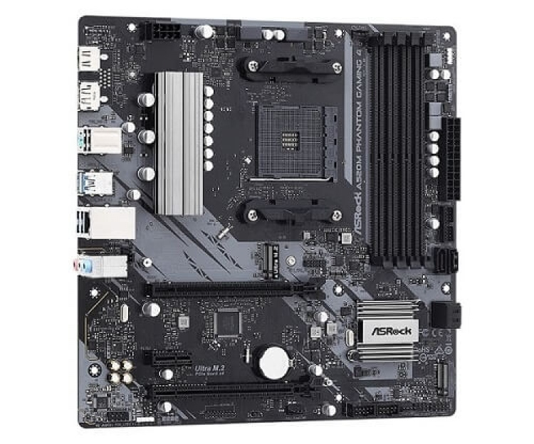ASRock A520M Phantom Gaming 4 - mATX - A520 - AM4 - Moderkort