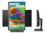 BenQ DesignVue PD2705U 27 3840 x 2160 (4K) HDMI DisplayPort USB-C 60Hz Pivot Monitor BenQ DesignVue PD2705U 27 3840 x 2160 (4K) HDMI DisplayPort USB-C 60Hz Pivot Monitor
