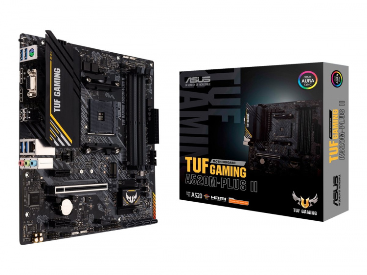ASUS TUF GAMING A520M-PLUS II Micro-ATX AM4 AMD A520