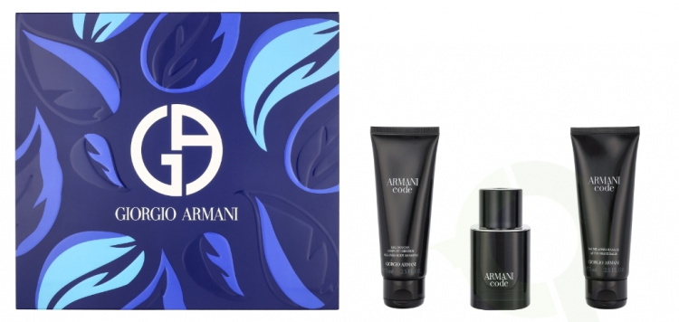 Armani Code Pour Homme Giftset 200 ml Edt Spray 50ml/DG 75ml/Asb 75ml