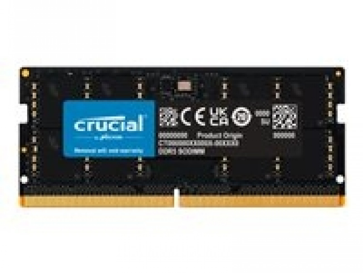 Crucial DDR5 32GB 5600MHz CL46 Non-ECC SO-DIMM 262-PIN Crucial DDR5 32GB 5600MHz CL46 Non-ECC SO-DIMM 262-PIN