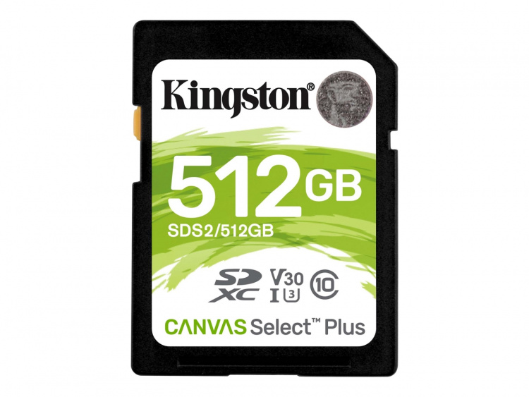 Kingston Canvas Select Plus SDXC 512GB 100MB/s Kingston Canvas Select Plus SDXC 512GB 100MB/s
