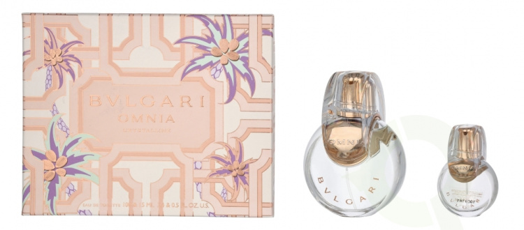 Bvlgari Omnia Crystalline Giftset 115 ml Edt Spray 100ml/Edt Spray 15ml