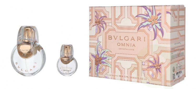 Bvlgari Omnia Crystalline Giftset 115 ml Edt Spray 100ml/Edt Spray 15ml