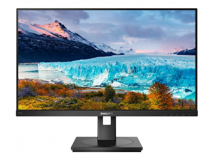 Philips S-line 275S1AE 27 2560 x 1440 (2K) DVI HDMI DisplayPort 75Hz Pivot Monitor