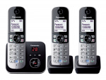 Panasonic KX-TG6823 Trådlös telefon utan nummerpresentation Svart