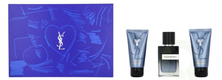 Yves Saint Laurent YSL Y For Men Giftset 160 ml Edp Spray 60ml/Shower Gel 50ml/After Shave Balm 50ml