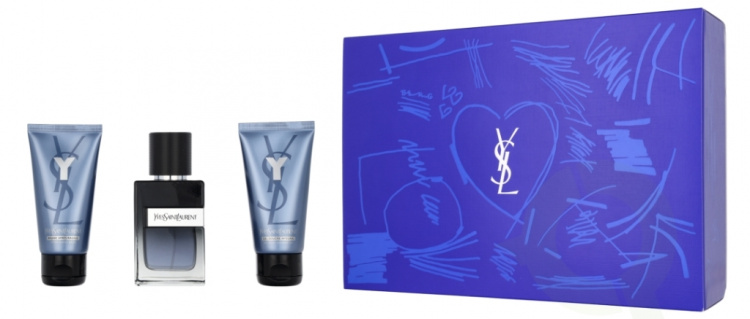 Yves Saint Laurent YSL Y For Men Giftset 160 ml Edp Spray 60ml/Shower Gel 50ml/After Shave Balm 50ml