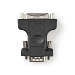 Nedis VGA Adapter | VGA Male | DVI-I 24+5-Pin Female | Nickel Plated | Straight | ABS / Metal | Black | Blister