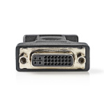 Nedis VGA Adapter | VGA Male | DVI-I 24+5-Pin Female | Nickel Plated | Straight | ABS / Metal | Black | Blister