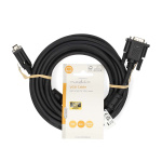 Nedis VGA Cable | VGA Male | VGA Male | Nickel Plated | Maximum resolution: 1280x768 | 5.00 m | Round | ABS | Black | Label Nedis VGA Cable | VGA Male | VGA Male | Nickel Plated | Maximum resolution: 1280x768 | 5.00 m | Round | ABS | Black | Label