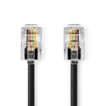 Nedis Telecom Cable | RJ10 Male | RJ10 Male | 5.00 m | Cable design: Coiled | Cable type: RJ10 | Black | Envelope Nedis Telecom Cable | RJ10 Male | RJ10 Male | 5.00 m | Cable design: Coiled | Cable type: RJ10 | Black | Envelope