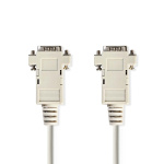 Nedis VGA Cable | VGA Male | VGA Male | Nickel Plated | Maximum resolution: 1024x768 | 2.00 m | Round | ABS | Ivory | Label
