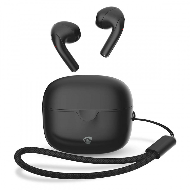 Nedis Fully Wireless Earphones | Bluetooth® | Battery play time: 16 hrs | Touch Control | Charging case | Wireless charging case | Built-in microphone | Voice control support | Black Nedis Fully Wireless Earphones | Bluetooth® | Battery play time: 16 hrs | Touch Control | Charging case | Wireless charging case | Built-in microphone | Voice control support | Black