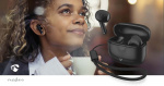 Nedis Fully Wireless Earphones | Bluetooth® | Battery play time: 16 hrs | Touch Control | Charging case | Wireless charging case | Built-in microphone | Voice control support | Black Nedis Fully Wireless Earphones | Bluetooth® | Battery play time: 16 hrs | Touch Control | Charging case | Wireless charging case | Built-in microphone | Voice control support | Black