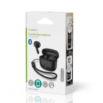 Nedis Fully Wireless Earphones | Bluetooth® | Battery play time: 16 hrs | Touch Control | Charging case | Wireless charging case | Built-in microphone | Voice control support | Black Nedis Fully Wireless Earphones | Bluetooth® | Battery play time: 16 hrs | Touch Control | Charging case | Wireless charging case | Built-in microphone | Voice control support | Black
