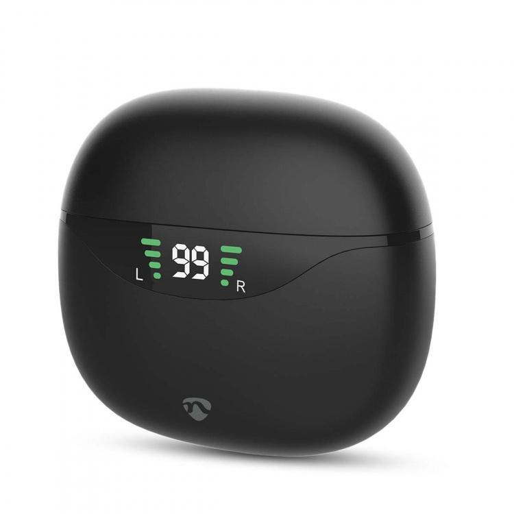 Nedis Fully Wireless Earphones | Bluetooth® | Battery play time: 30 hrs | Touch Control | Charging case | Wireless charging case | Built-in microphone | Voice control support | Black Nedis Fully Wireless Earphones | Bluetooth® | Battery play time: 30 hrs | Touch Control | Charging case | Wireless charging case | Built-in microphone | Voice control support | Black