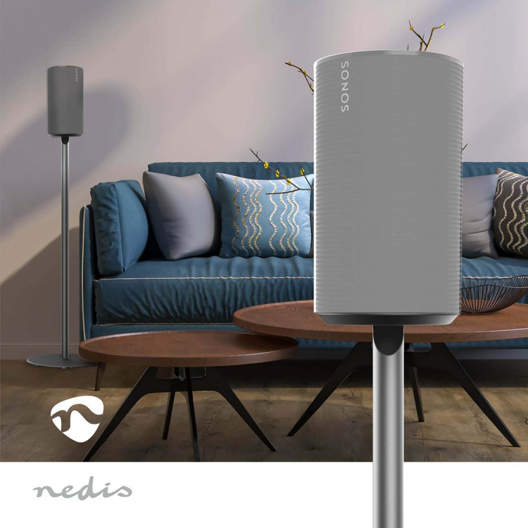 Nedis Speaker Mount | Compatible with: Sonos® Era100 | Stand | 3 kg | Fixed | ABS / Metal | Black Nedis Speaker Mount | Compatible with: Sonos® Era100 | Stand | 3 kg | Fixed | ABS / Metal | Black