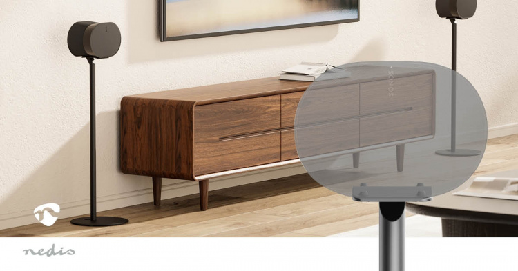 Nedis Speaker Mount | Compatible with: Sonos® Era300 | Stand | 5 kg | Fixed | ABS / Metal | Black Nedis Speaker Mount | Compatible with: Sonos® Era300 | Stand | 5 kg | Fixed | ABS / Metal | Black