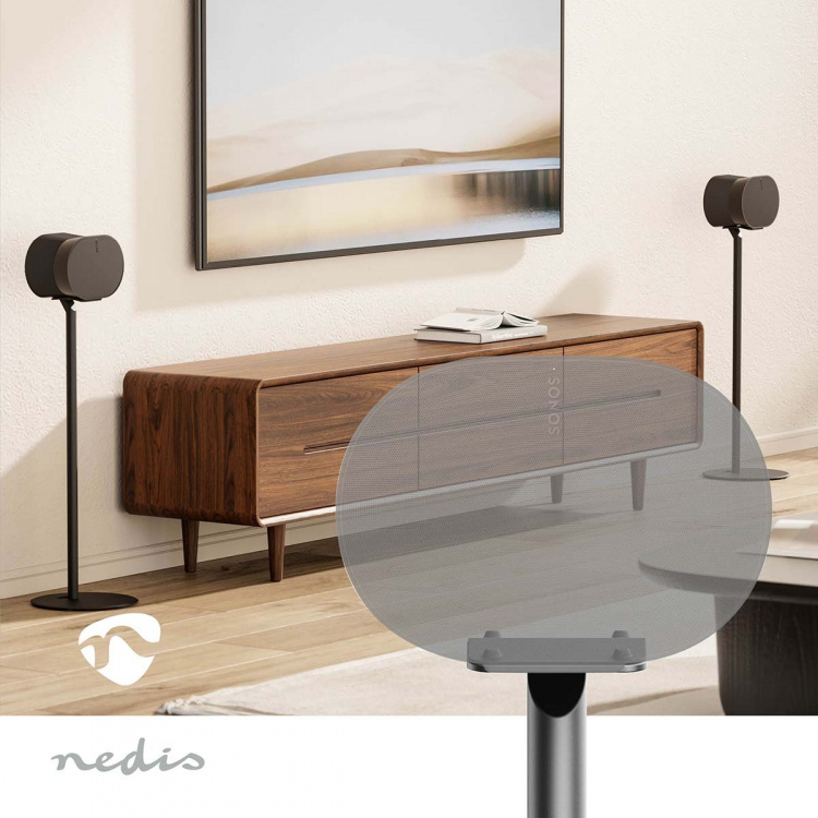 Nedis Speaker Mount | Compatible with: Sonos® Era300 | Stand | 5 kg | Fixed | ABS / Metal | Black Nedis Speaker Mount | Compatible with: Sonos® Era300 | Stand | 5 kg | Fixed | ABS / Metal | Black