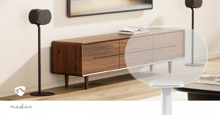 Nedis Speaker Mount | Compatible with: Sonos® Era300 | Stand | 5 kg | Fixed | ABS / Metal | White Nedis Speaker Mount | Compatible with: Sonos® Era300 | Stand | 5 kg | Fixed | ABS / Metal | White