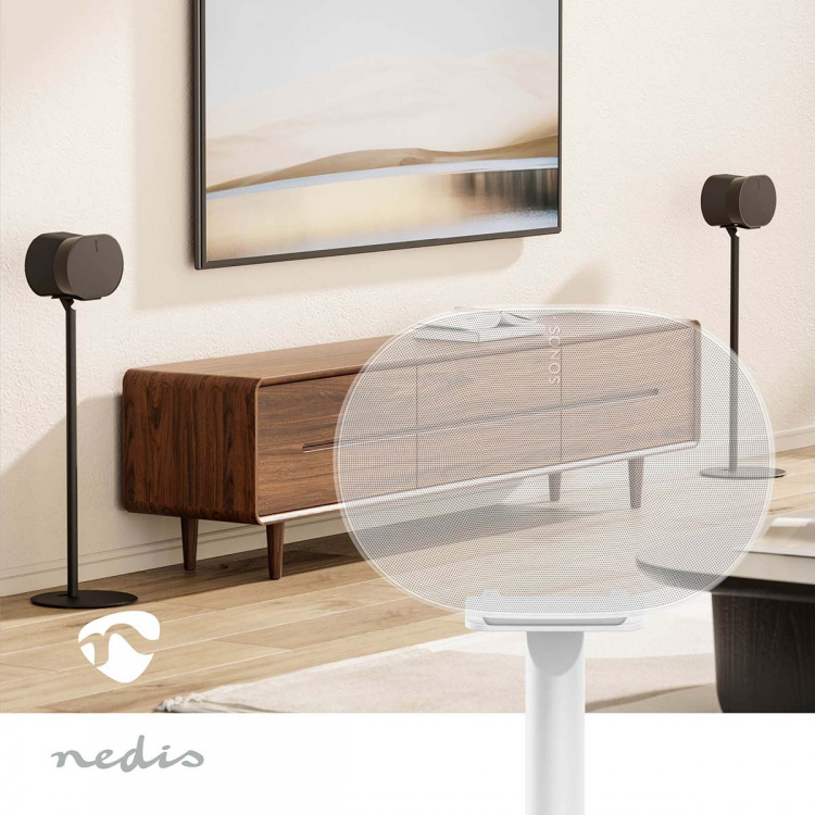 Nedis Speaker Mount | Compatible with: Sonos® Era300 | Stand | 5 kg | Fixed | ABS / Metal | White Nedis Speaker Mount | Compatible with: Sonos® Era300 | Stand | 5 kg | Fixed | ABS / Metal | White