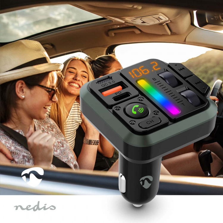 Nedis Car FM Transmitter | Fixed | Speakerphone | 1  Nedis Car FM Transmitter | Fixed | Speakerphone | 1