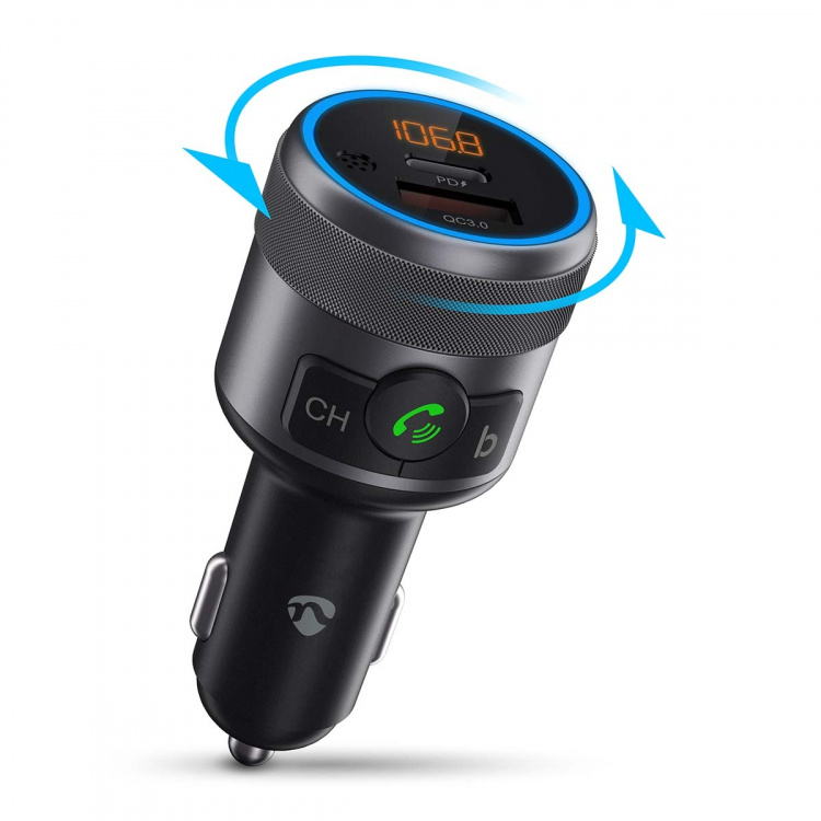 Nedis Car FM Transmitter | Fixed | Speakerphone | 1 