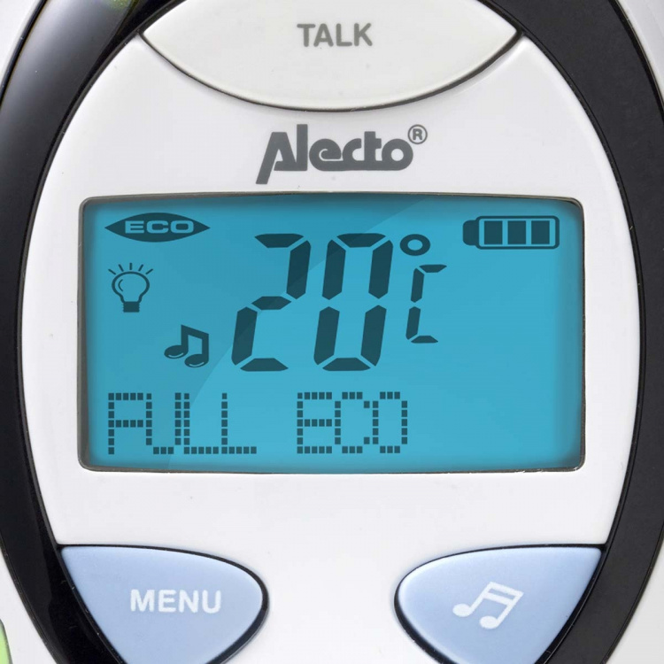 Alecto Full Eco DECT baby monitor with display white/blue