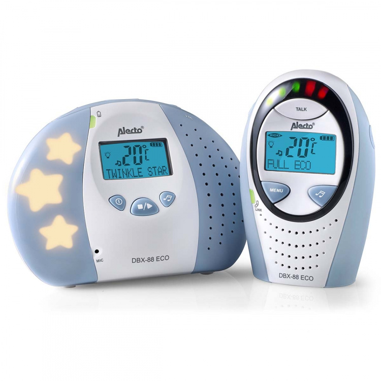 Alecto Full Eco DECT baby monitor with display white/blue