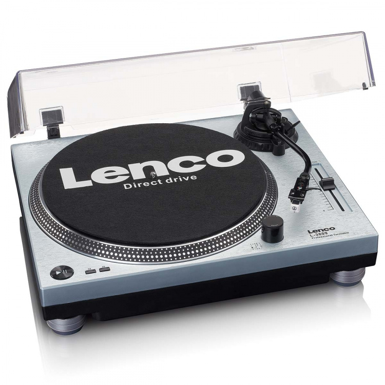 Lenco Direct drive turntable with USB / PC Encoding Metallic blue Lenco Direct drive turntable with USB / PC Encoding Metallic blue