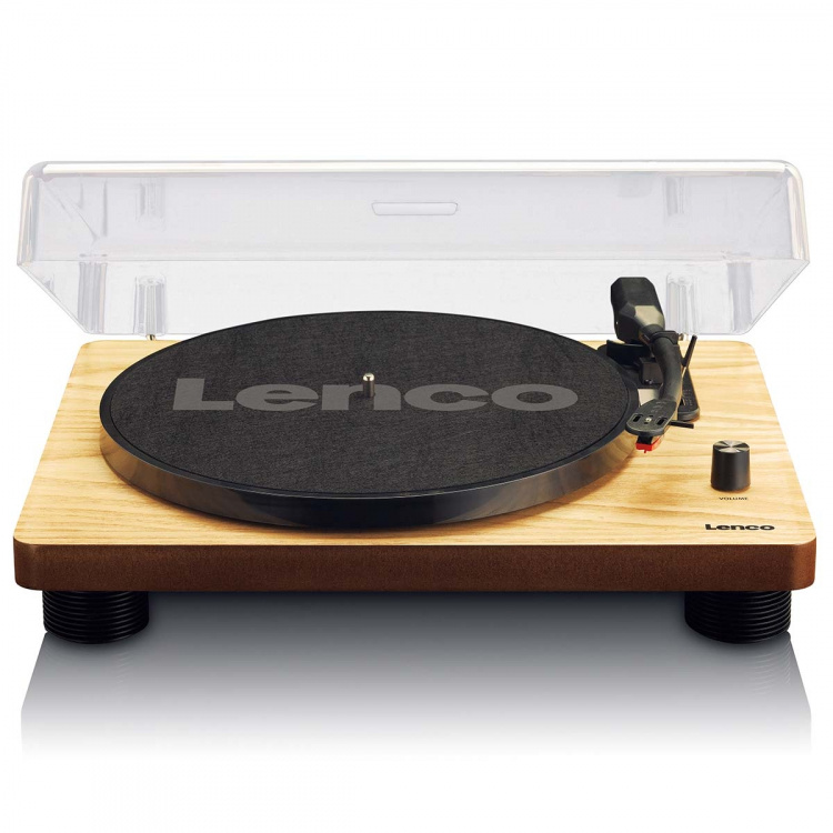 Lenco Turntable with built-in speakers USB Encoding Wood