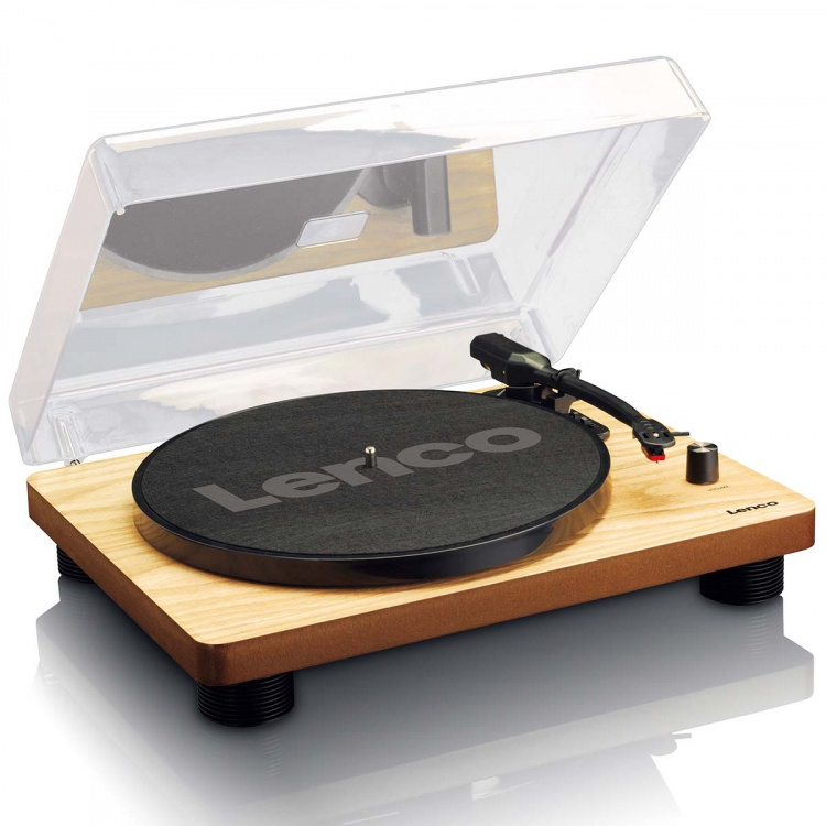 Lenco Turntable with built-in speakers USB Encoding Wood
