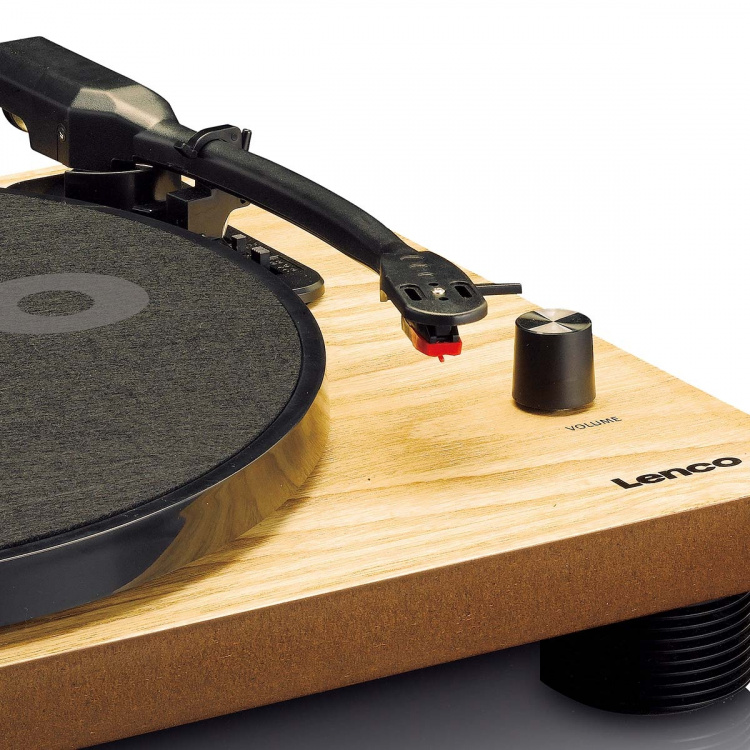 Lenco Turntable with built-in speakers USB Encoding Wood
