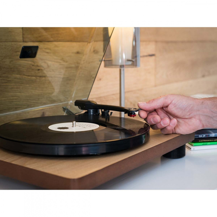 Lenco Turntable with built-in speakers USB Encoding Wood