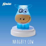Alecto LED night light cow blue