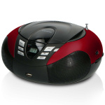Lenco Portable FM Radio CD and USB player Red