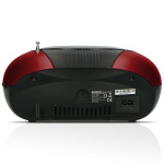 Lenco Portable FM Radio CD and USB player Red