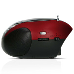 Lenco Portable FM Radio CD and USB player Red