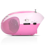 Lenco Portable FM Radio CD and USB player Pink