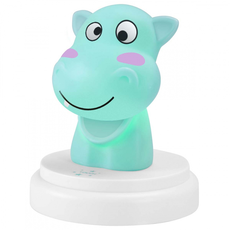 Alecto LED night light hippo blue