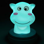 Alecto LED night light hippo blue