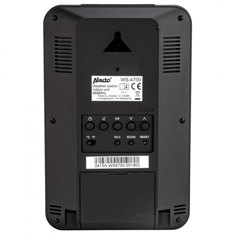 Alecto Professional weather station with wireless sensor black