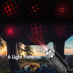 LogiLink LED Starlight 6st ljusmönster USB-A