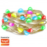 LogiLink RGB-ljusslinga med fjärrkontroll och WiFi Tuya IP65 5 m