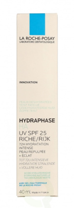La Roche LRP Hydraphase Ha Rich Day Cream SPF25 40 ml Riche