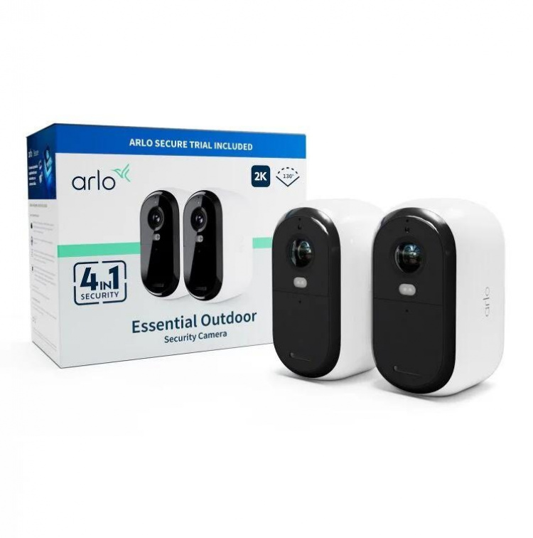 Arlo Essential2 Xl 2K Outdoor Camera 2-Pack