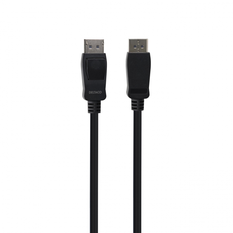 DELTACO DisplayPort cable, DP 1.4, 8K@30Hz, 4m, black